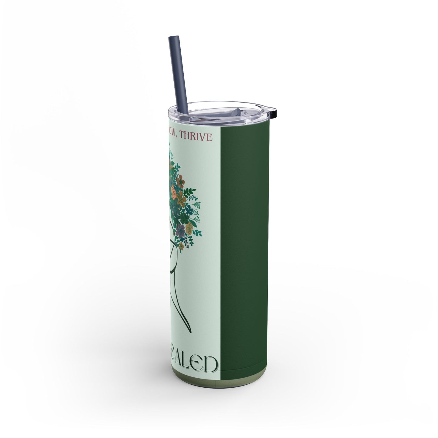 Heal, Grow, Thrive Tumbler, 20oz Green