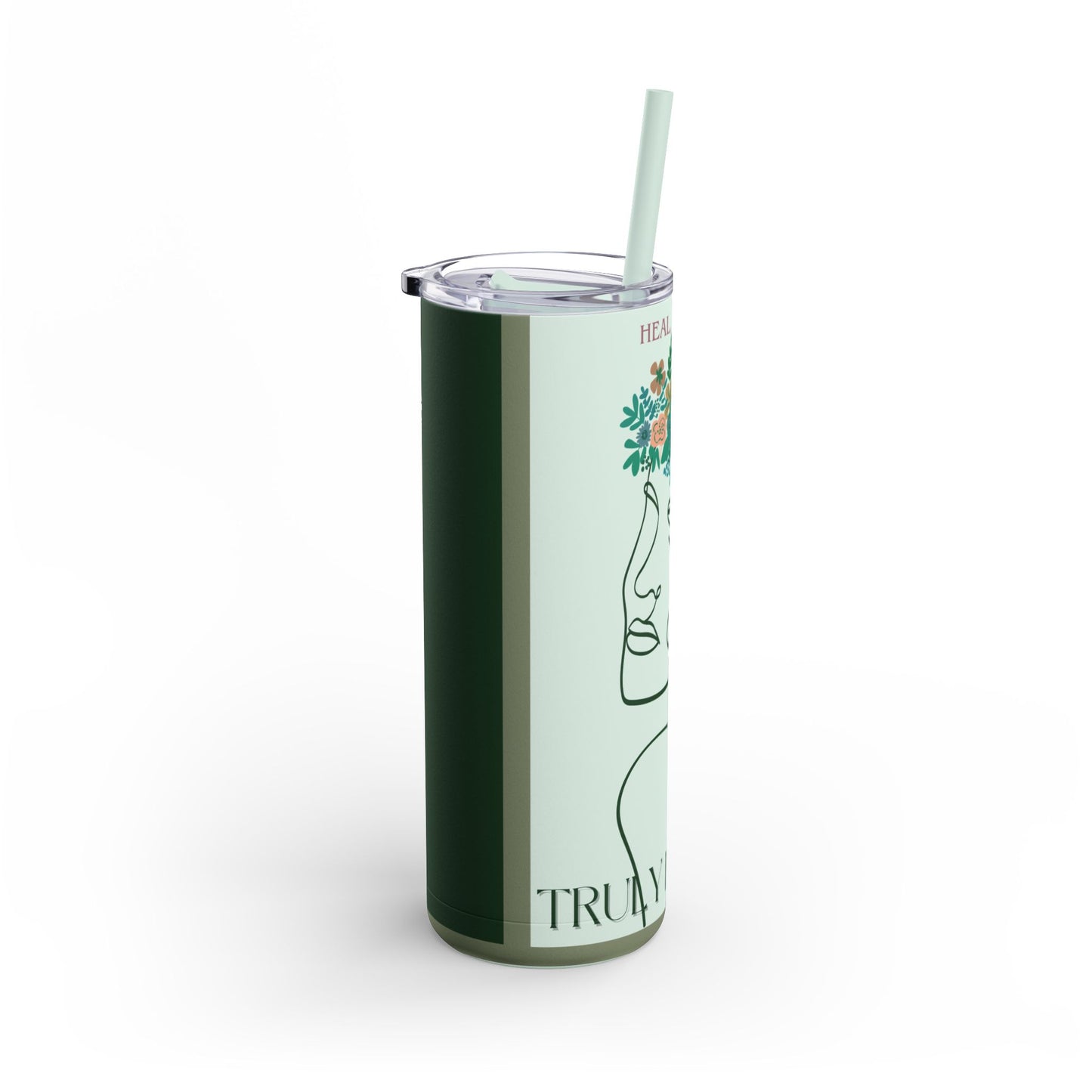 Heal, Grow, Thrive Tumbler, 20oz Green