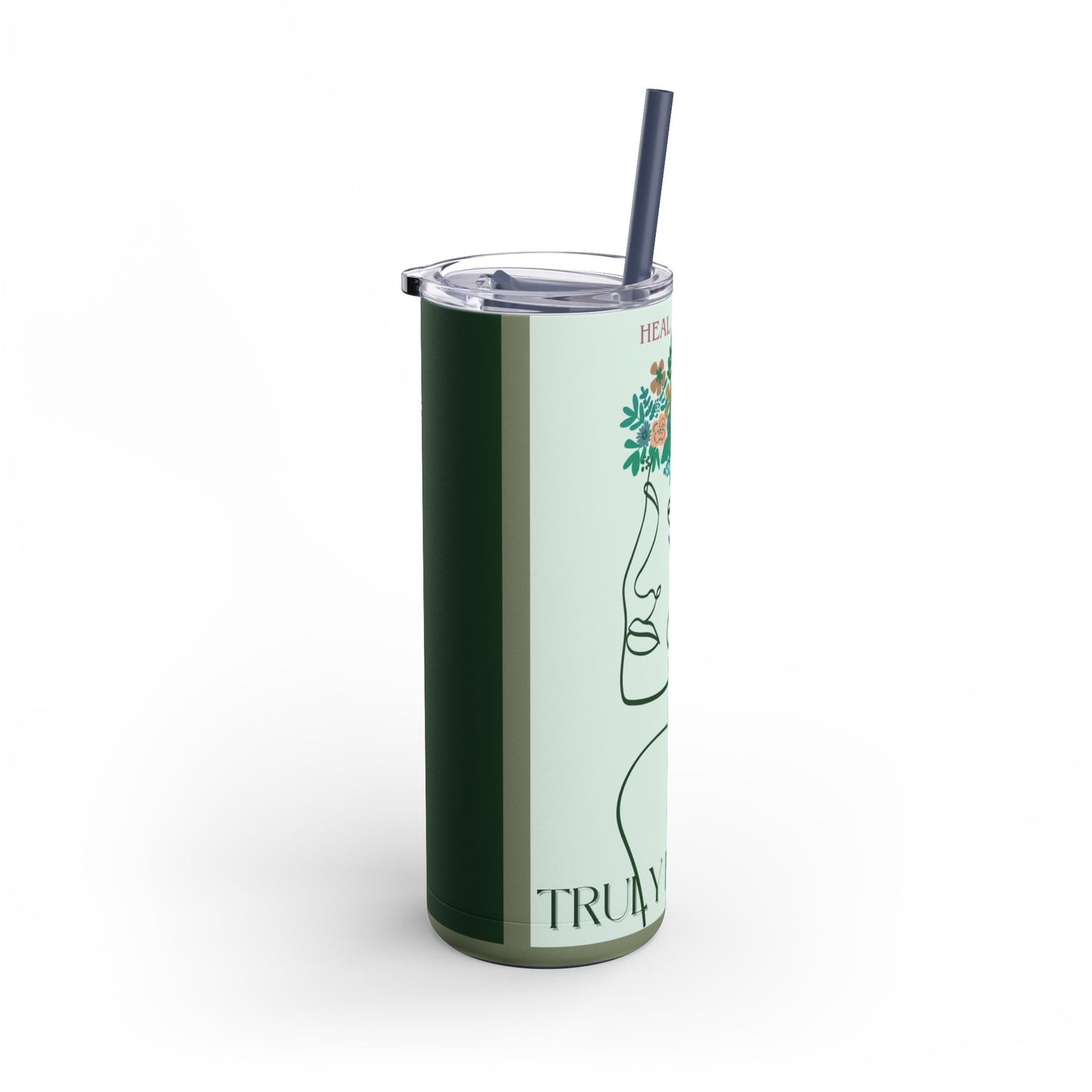 Heal, Grow, Thrive Tumbler, 20oz Green