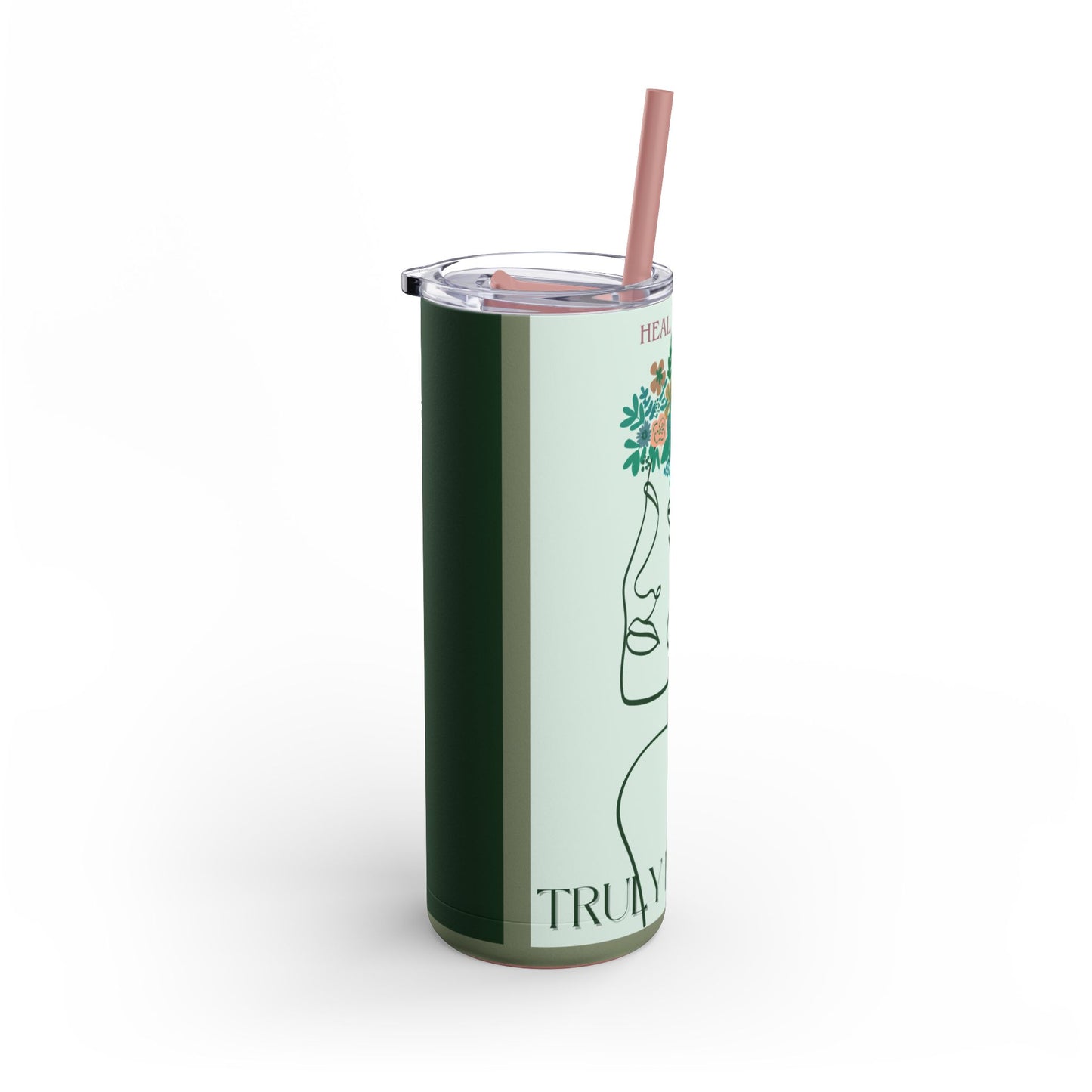 Heal, Grow, Thrive Tumbler, 20oz Green