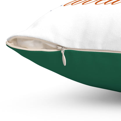 "I Am" Affirmation Pillow - (Fall Green)