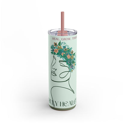 Heal, Grow, Thrive Tumbler, 20oz Green