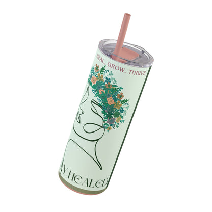 Heal, Grow, Thrive Tumbler, 20oz Green